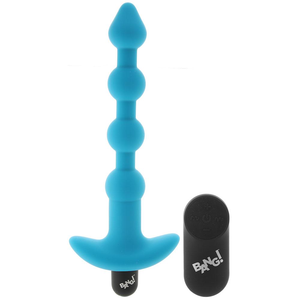 Bang! Vibrating Anal Beads in Blue