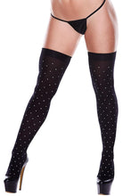 Load image into Gallery viewer, Polka Dot Opaque Thigh Highs in OS
