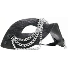 Load image into Gallery viewer, Sincerely Chained Lace Mask in Black
