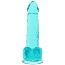 Load image into Gallery viewer, Size Queen 6 Inch Jelly Dildo in Teal
