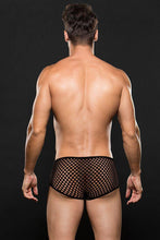 Load image into Gallery viewer, Black Modern Fishnet Trunk
