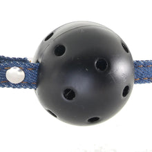 Load image into Gallery viewer, Breathable Ball Gag with Denim Straps
