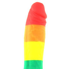 Load image into Gallery viewer, Colours Pride Edition 6 Inch Silicone Dildo in Rainbow
