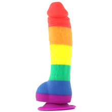 Load image into Gallery viewer, Colours Pride Edition 6 Inch Silicone Dildo in Rainbow
