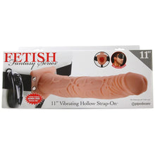 Load image into Gallery viewer, Fetish Fantasy 11&quot; Vibrating Hollow Strap-On
