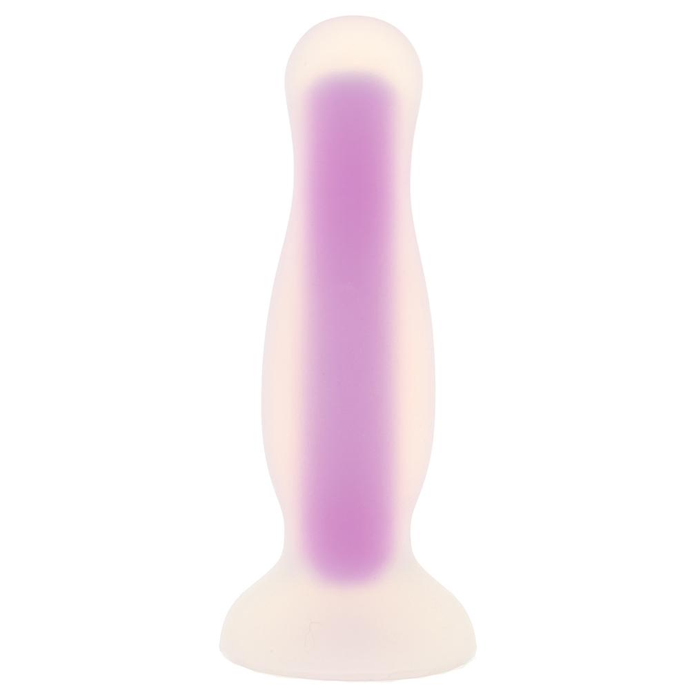 Luminous Glow In The Dark Medium Butt Plug in Purple