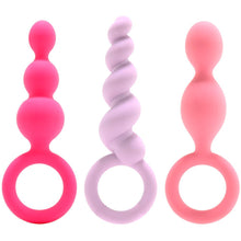 Load image into Gallery viewer, Satisfyer Plugs Silicone 3 Piece Set in Multi-Colored
