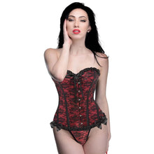 Load image into Gallery viewer, Scarlet Seduction Red Corset &amp; Thong
