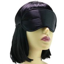 Load image into Gallery viewer, Sex &amp; Mischief Satin Blindfold in Black

