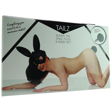 Load image into Gallery viewer, Tailz Bunny Tail Anal Plug &amp; Mask Set
