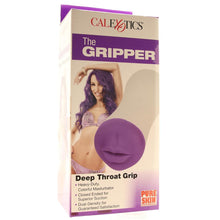 Load image into Gallery viewer, The Gripper Deep Throat Grip Stroker in Purple

